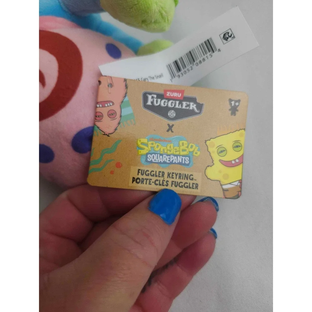 Zuru Fuggler SpongeBob SquarePants Gary and Squidward Plush Keyring Set NWT